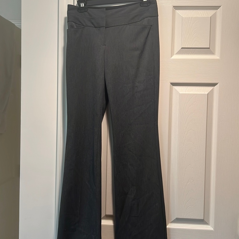 Gray work pants. Slacks